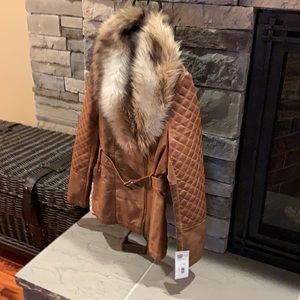 Scully Faux Fur Moto Jacket - no longer has tags in it- worn 1x